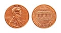 Isolated penny Royalty Free Stock Photo