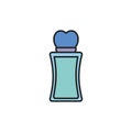 Isolated perfum bottle fill design