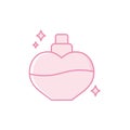 Isolated perfum bottle icon fill design