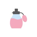 Isolated perfum bottle icon flat design