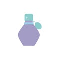 Isolated perfum bottle icon flat design