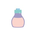 Isolated perfum bottle icon flat design