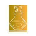 Isolated perfume bottle Royalty Free Stock Photo