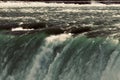 Isolated photo of a beautiful edge of a waterfall