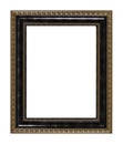 Isolated Photo Frame, Golden Antique Photo Frame, Vintage Frame Royalty Free Stock Photo