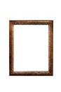 Isolated Photo Frame, Golden Antique Photo Frame