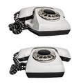 Isolated photo of old soviet telephone