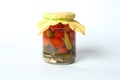 Isolated pickled vegetables on white background Royalty Free Stock Photo