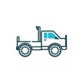 Isolated pickup car vehicle vector design