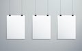 Isolated picture frames hanging on wall vector illustration EPS10 Royalty Free Stock Photo