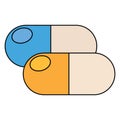 Isolated pill icon