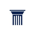 Isolated Pillar Icon logo vector Royalty Free Stock Photo