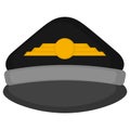 Isolated pilot cap Royalty Free Stock Photo