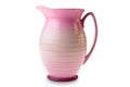 Isolated Pink clay jug