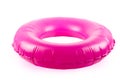 Isolated pink inflatable round Royalty Free Stock Photo