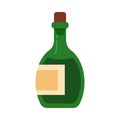 Isolated Pirate Rum Bottle Vector Icon Royalty Free Stock Photo