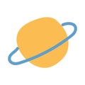 Isolated planet icon Flat design Vector