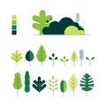 Isolated plants vector illustration for flat design background