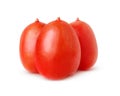 Isolated plum tomatoes
