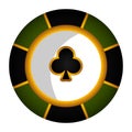 Isolated poker chip