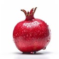 Isolated Pomegranate On White Background Royalty Free Stock Photo