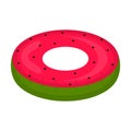 Isolated pool float shaped watermelon image