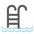 Isolated pool ladder icon