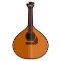 Isolated portuguese guitar icon