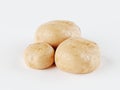Isolated Potatoes. Potato Vegetables Isolated On White Background With Clipping Path
