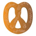 Isolated pretzel image