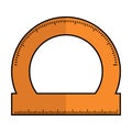 Isolated protractor icon