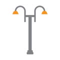 Isolated public lamp icon