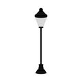 Isolated public lamp icon