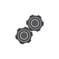 Isolated Pulley Flat Icon. Belt Vector Element Can Be Used For Pulley, Car, Belt Design Concept. Royalty Free Stock Photo