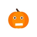 Isolated pumkin cute smile character