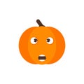 Isolated pumkin cute smile character