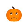 Isolated pumkin cute smile character