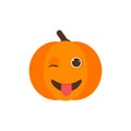 Isolated pumkin cute smile character