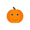 Isolated pumkin cute smile character