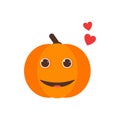 Isolated pumkin cute smile character