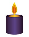 Isolated purple candle icon vector design