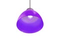 Isolated purple pendant lamp