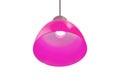 Isolated purple pendant lamp