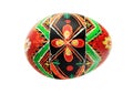 Isolated pysanka Easter egg