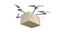 Isolated quadrocopter with cargo