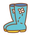 Isolated rain boots icon