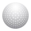 Isolated realistic golf ball