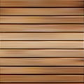 Isolated realistic seamless wooden texture vector illustration, horizontal boards background. Royalty Free Stock Photo