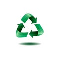 Isolated recyclable icon