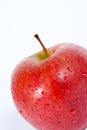 Isolated red apple macro Royalty Free Stock Photo